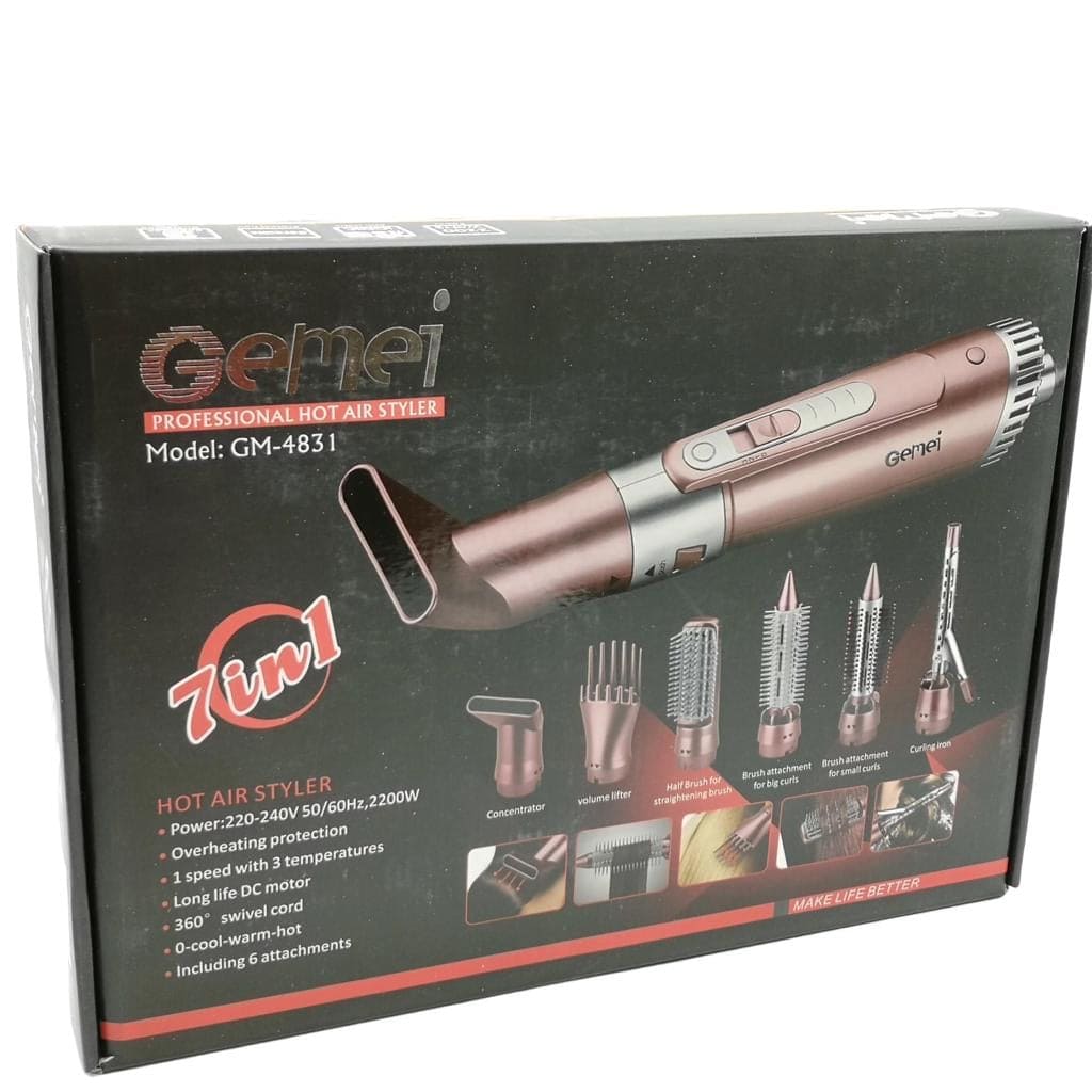 7 In 1 Professional Hot Hair Styler, Multifunctional Hot Air Comb, Hair Styling Tool 7 In 1 Professional Hot Hair Styler, Multifunctional Hot Air Comb, Hair Styling Tool
